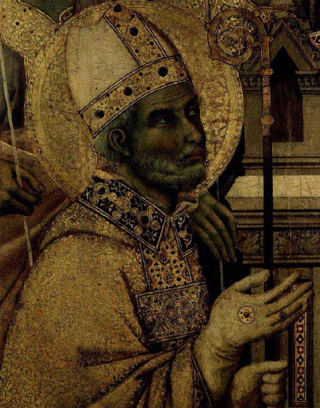 Duccio di Buoninsegna en helgonbiskop china oil painting image